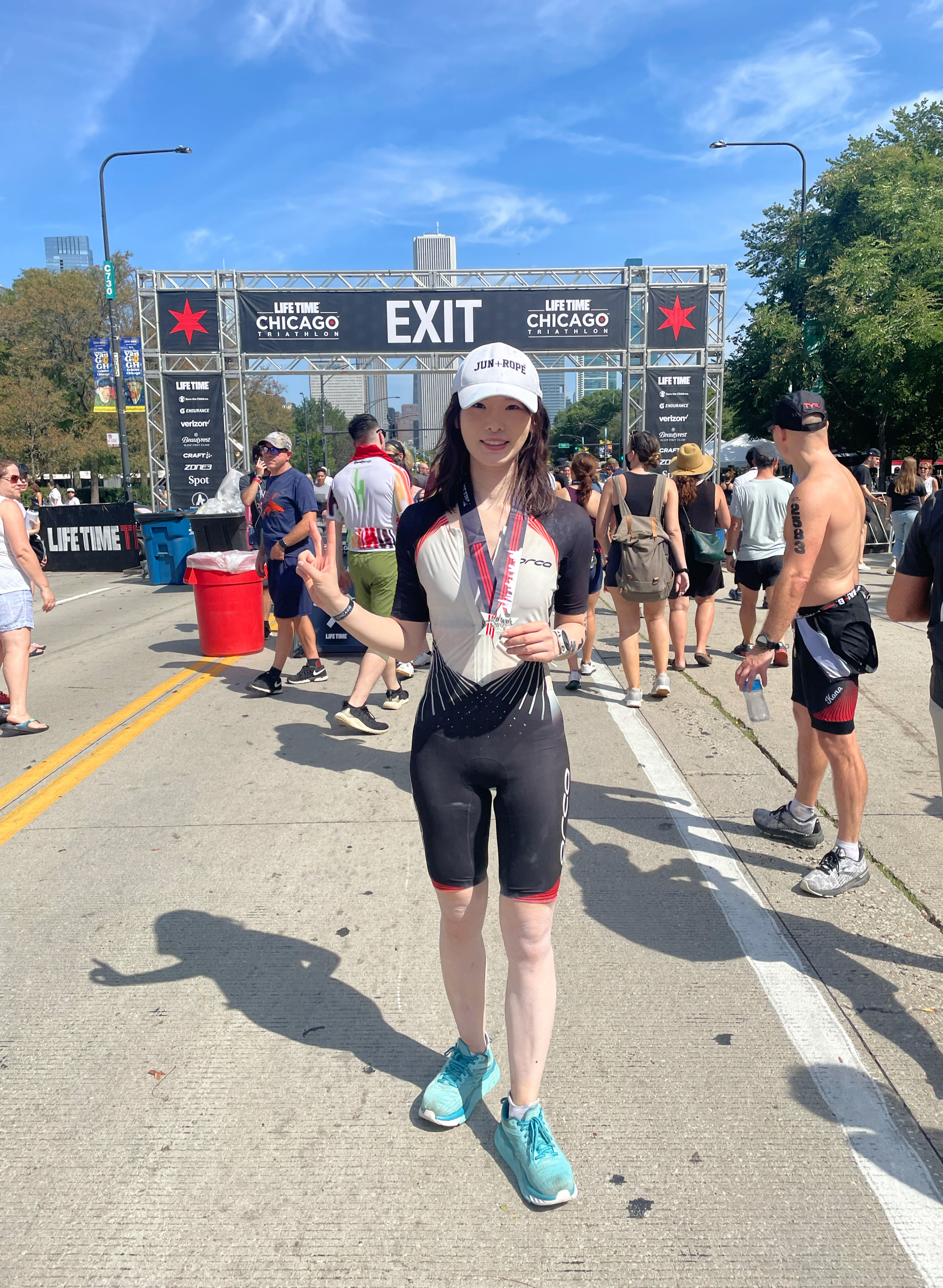 Yiqi Li at the Chicago Olympic Triathlon